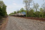 Amtrak 119 leading train 42 through Thompsontown PA